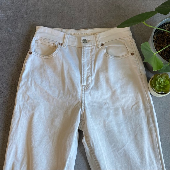 American eagle white stretch jeans size 4 - Picture 4 of 8